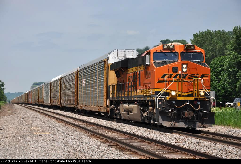 Vehicle train rolls east